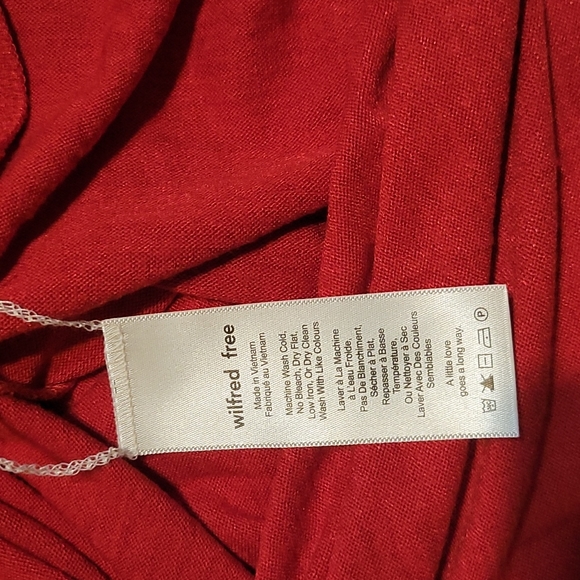 Aritzia Wilfred Free red Brinkley dress size xxs - Picture 7 of 8